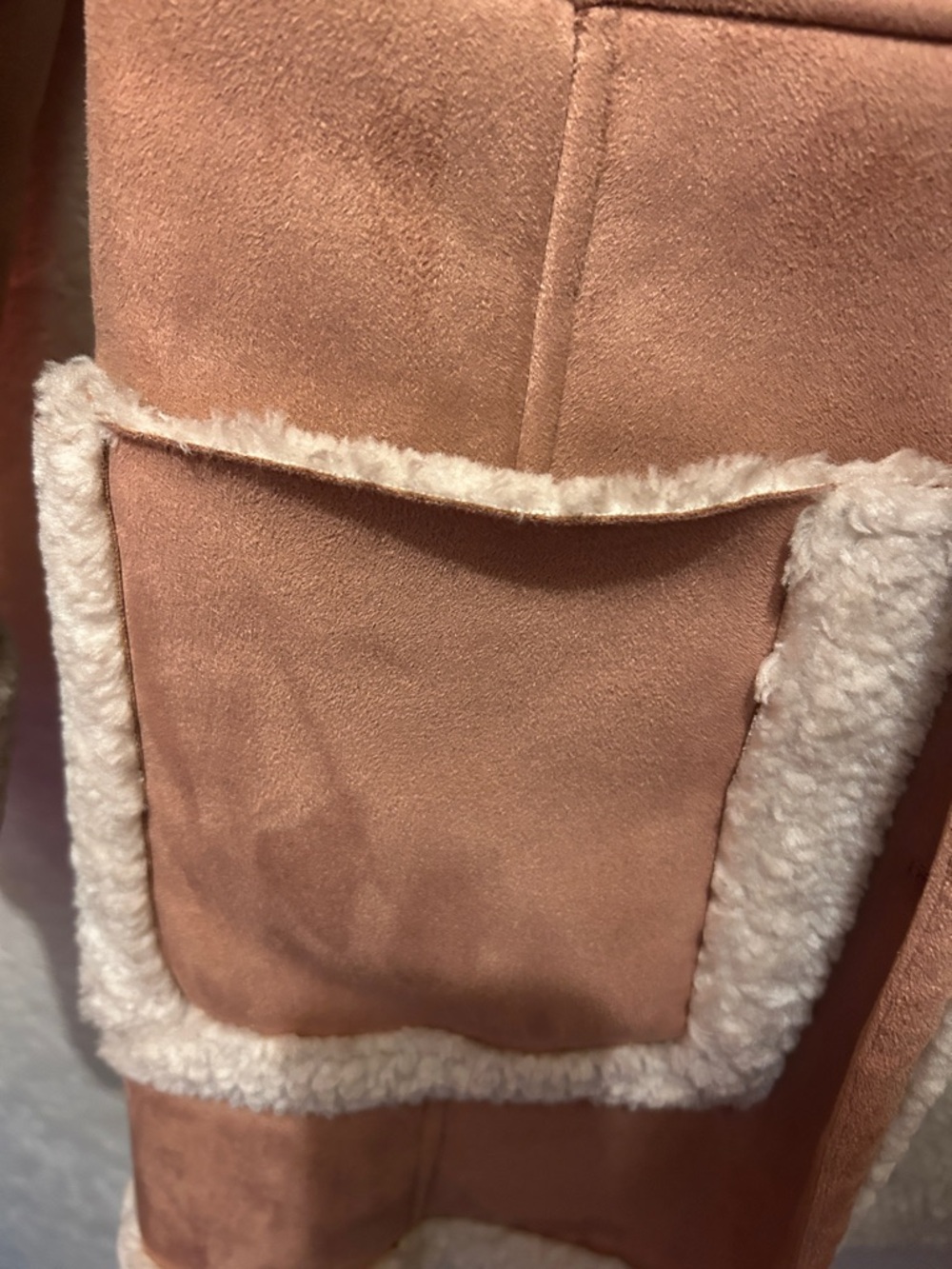 ASOS Women's Cream and Tan Teddy Jacket - Picture 5 of 7